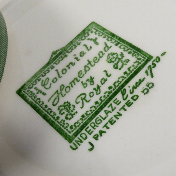 VTG by Royal China Colonial Homestead green tea cup & saucer set - Picture 4 of 8